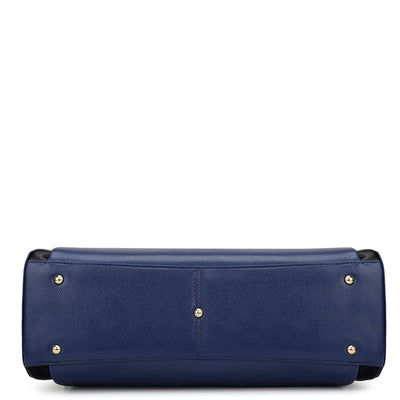 Medium Franzy Leather Satchel - Stardust