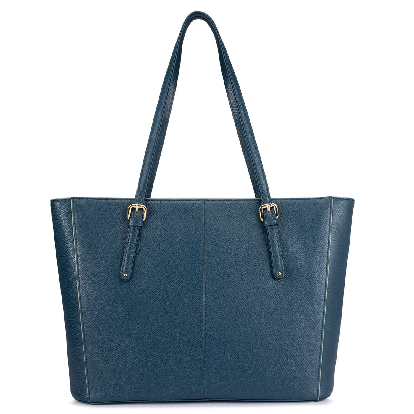 Large Franzy Leather Tote - Ocean