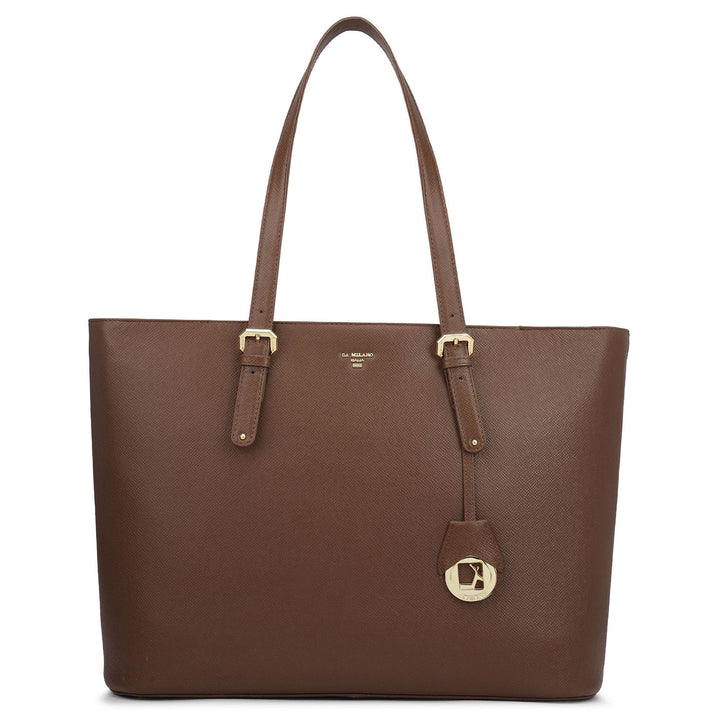 Large Franzy Leather Tote - Date