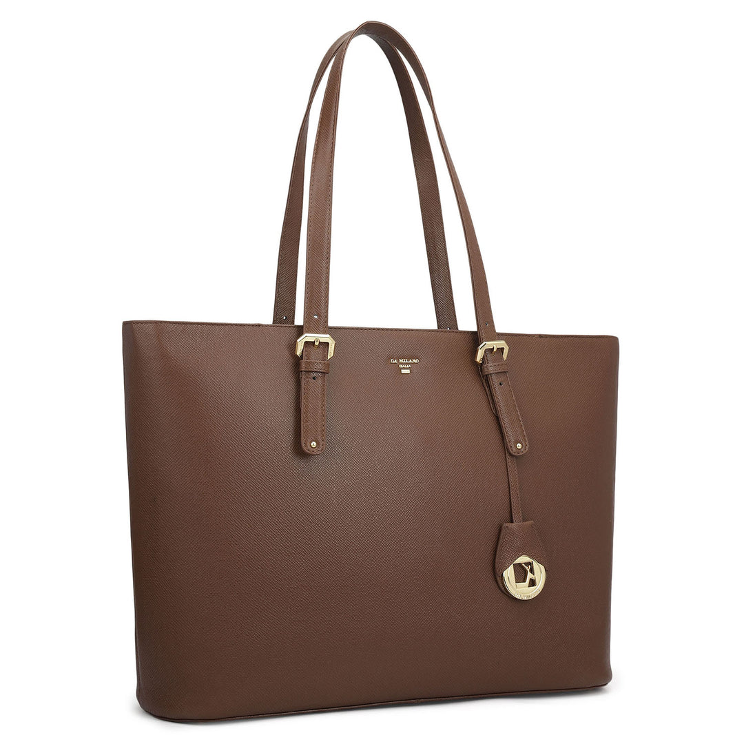 Large Franzy Leather Tote - Date