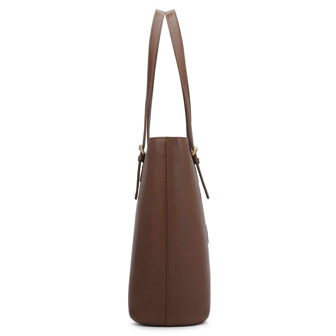 Large Franzy Leather Tote - Date