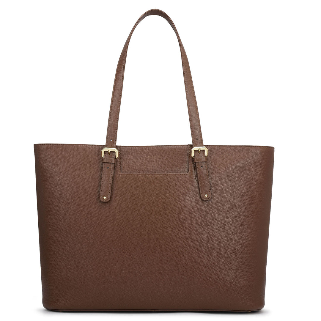 Large Franzy Leather Tote - Date