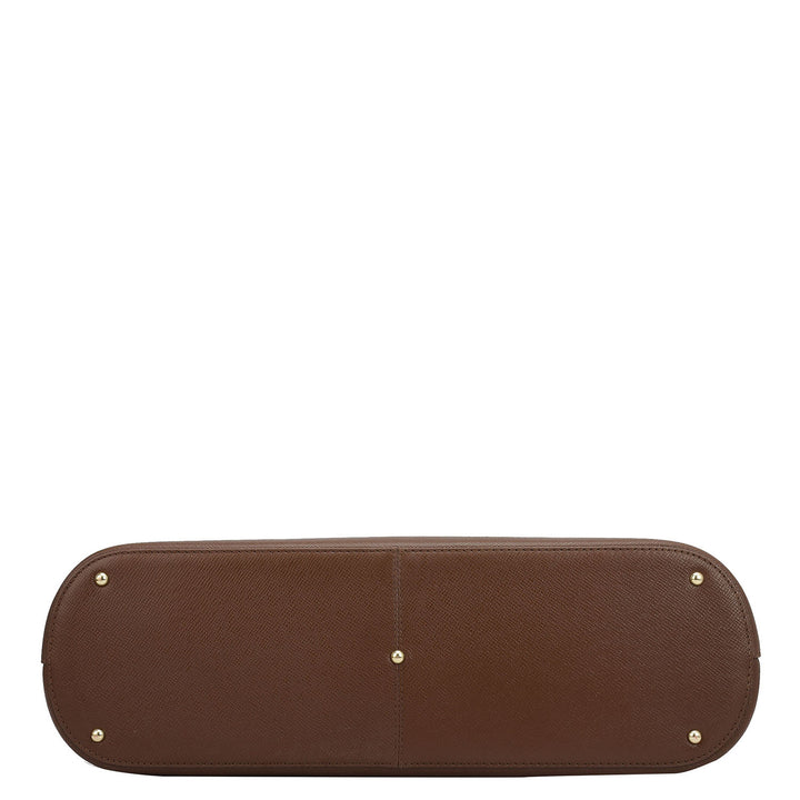 Large Franzy Leather Tote - Date