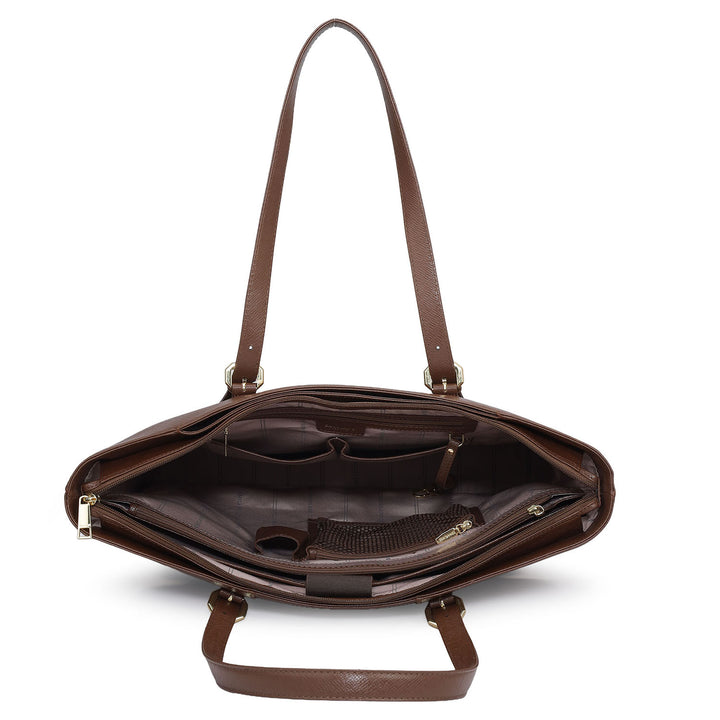 Large Franzy Leather Tote - Date