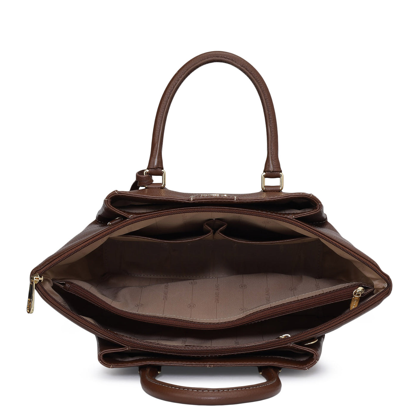 Medium Wax Leather Satchel - Espresso
