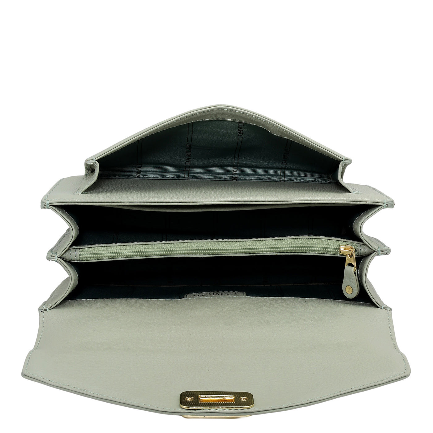 Small Wax Leather Shoulder Bag - Mint