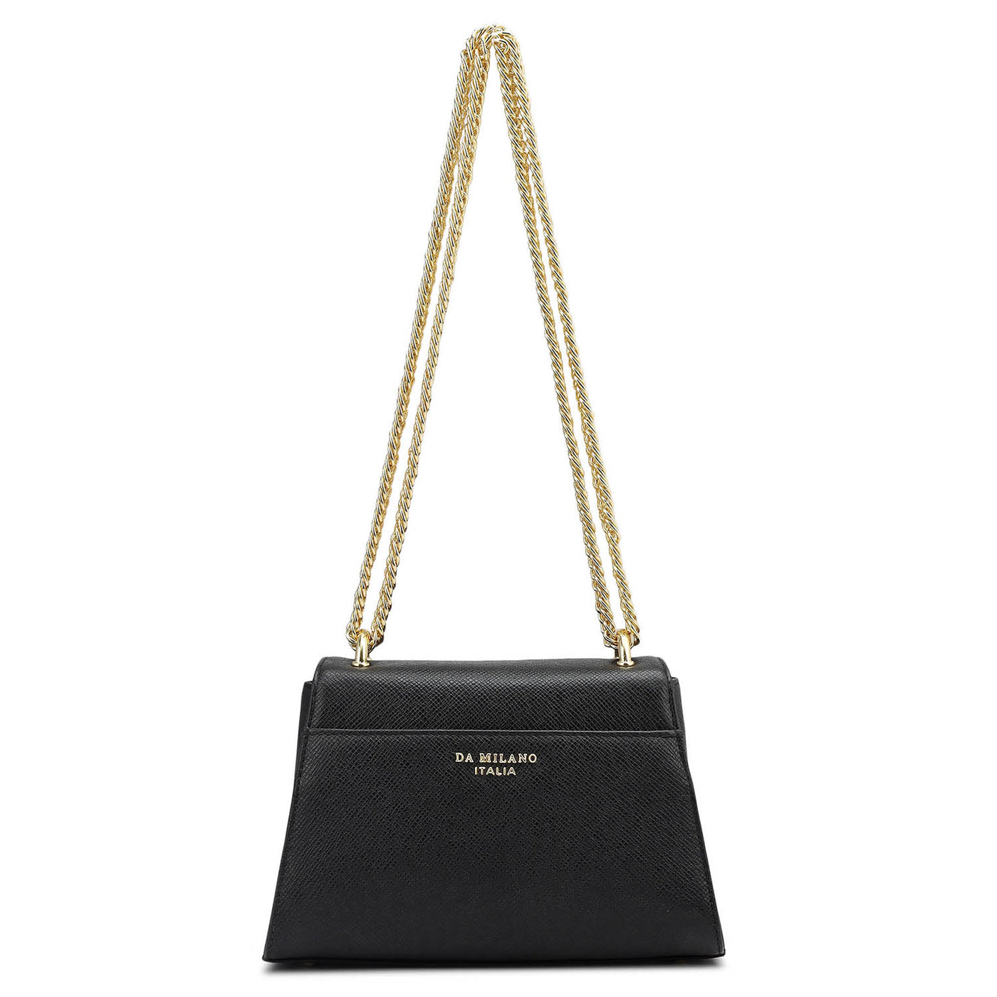 Small Franzy Leather Shoulder Bag - Black