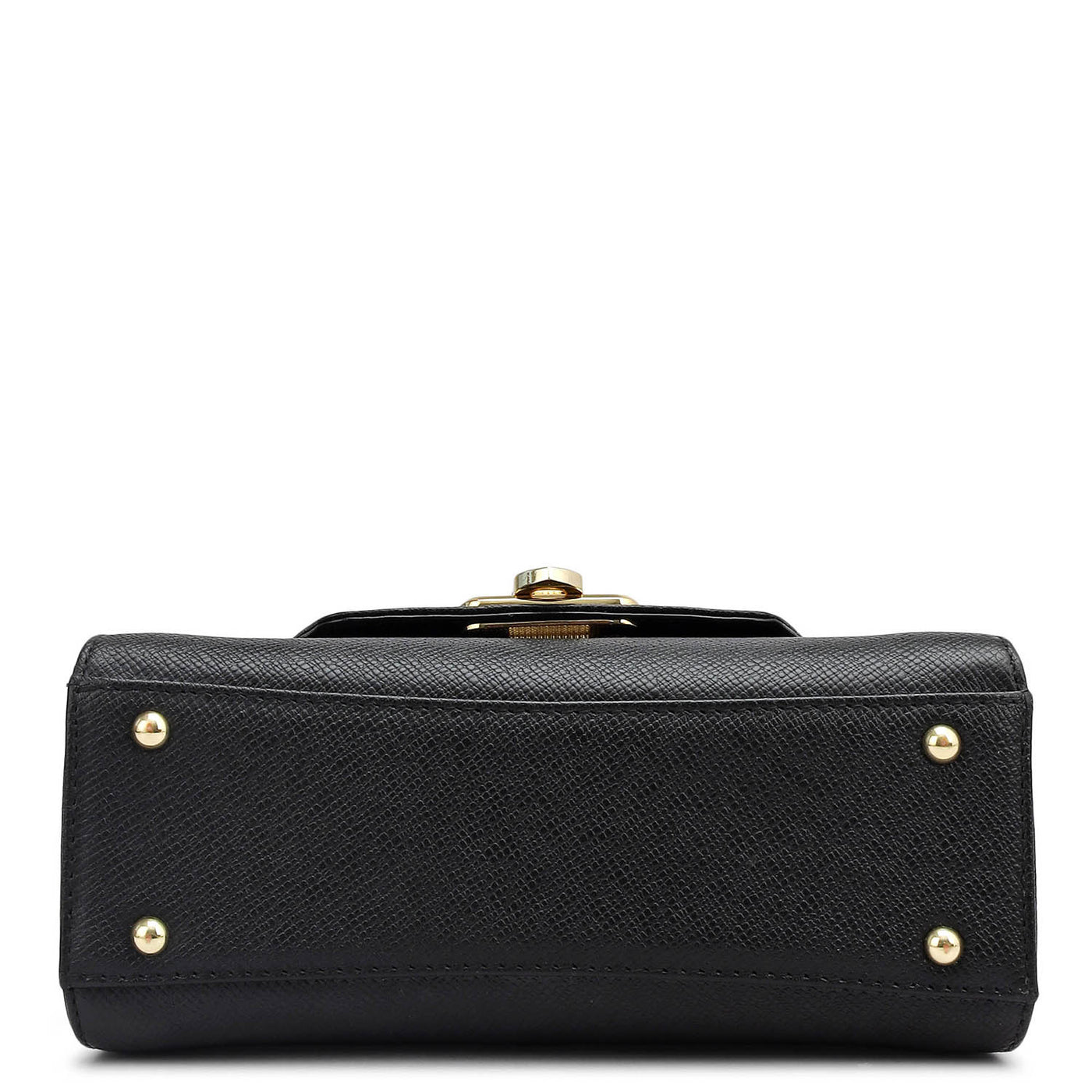 Small Franzy Leather Shoulder Bag - Black