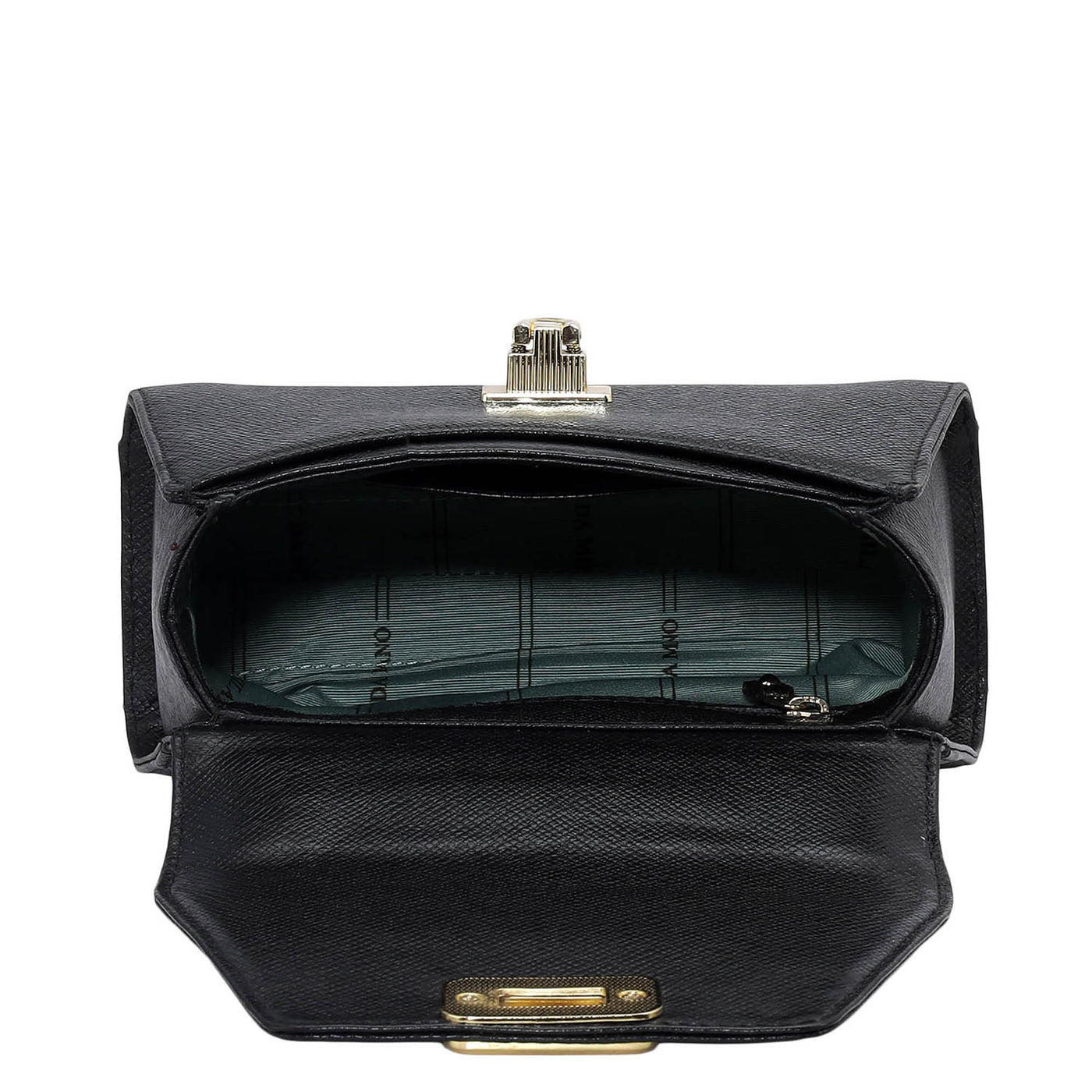 Small Franzy Leather Shoulder Bag - Black