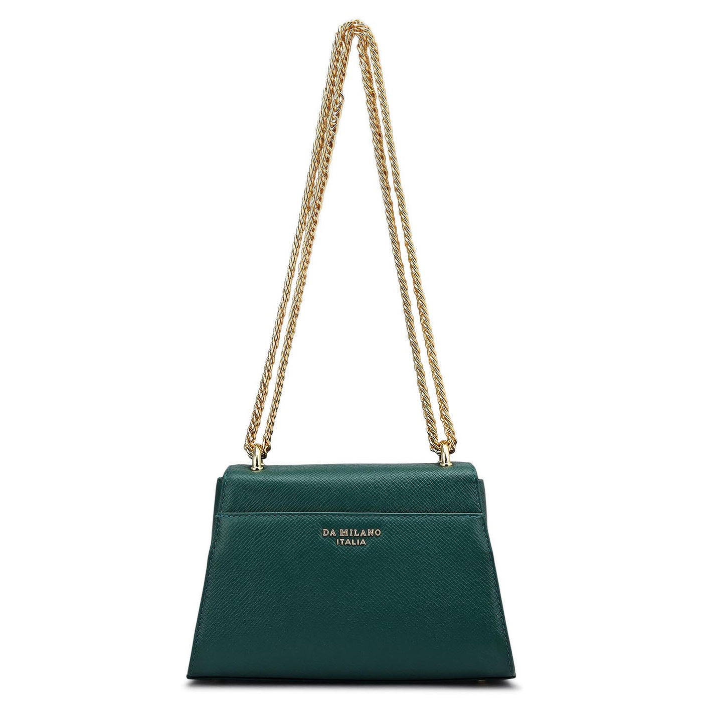Small Franzy Leather Shoulder Bag - Forest