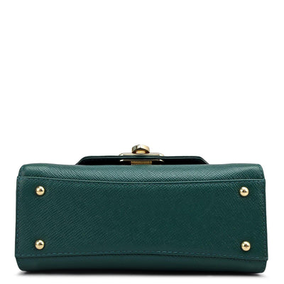 Small Franzy Leather Shoulder Bag - Forest