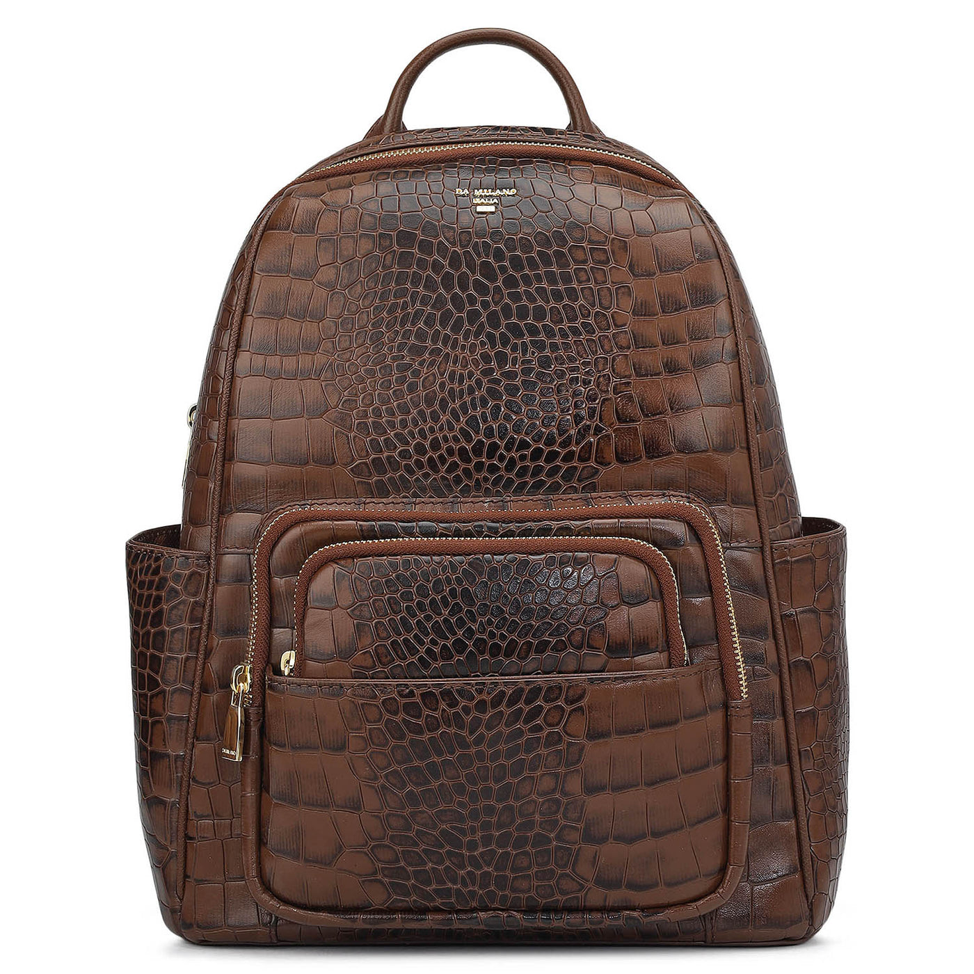 Croco Leather Backpack - Date