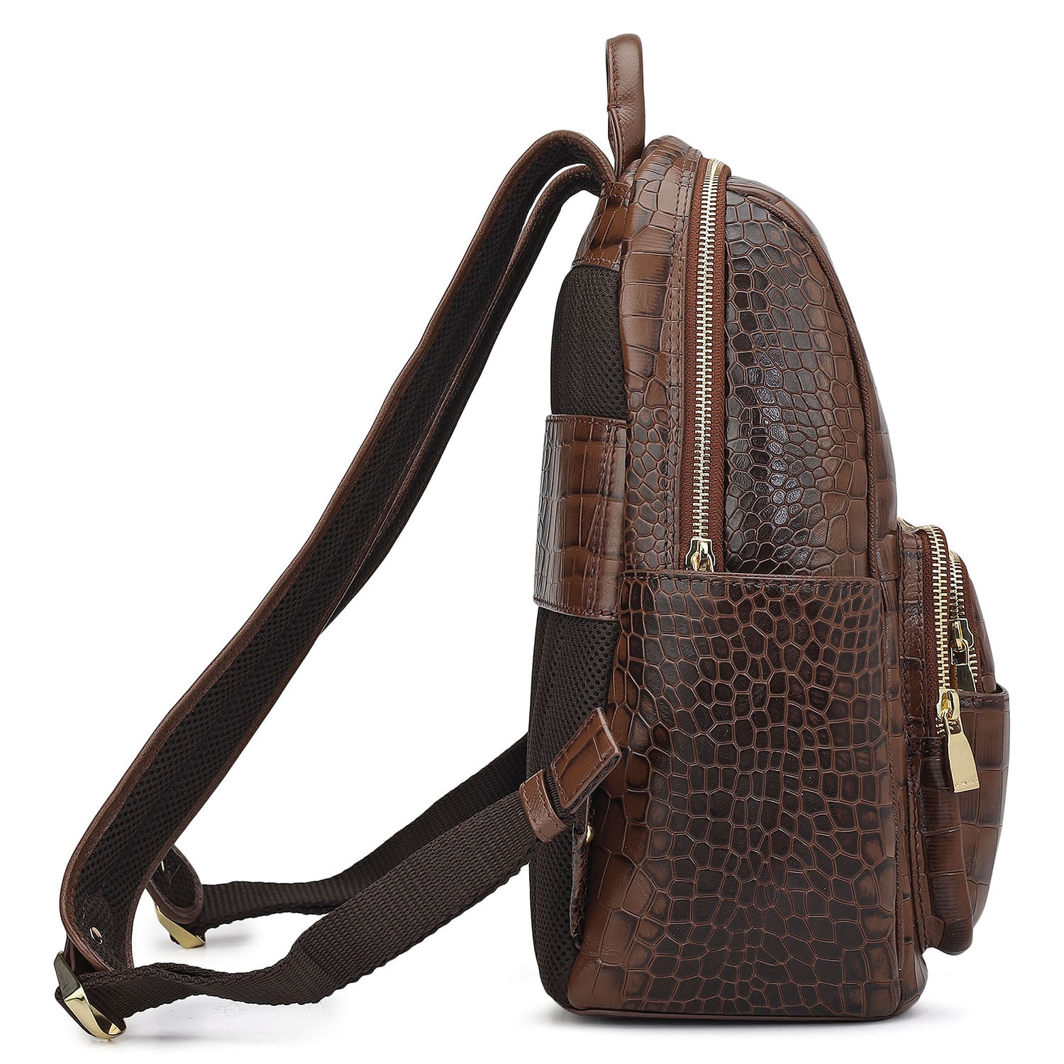 Croco Leather Backpack - Date – Da Milano