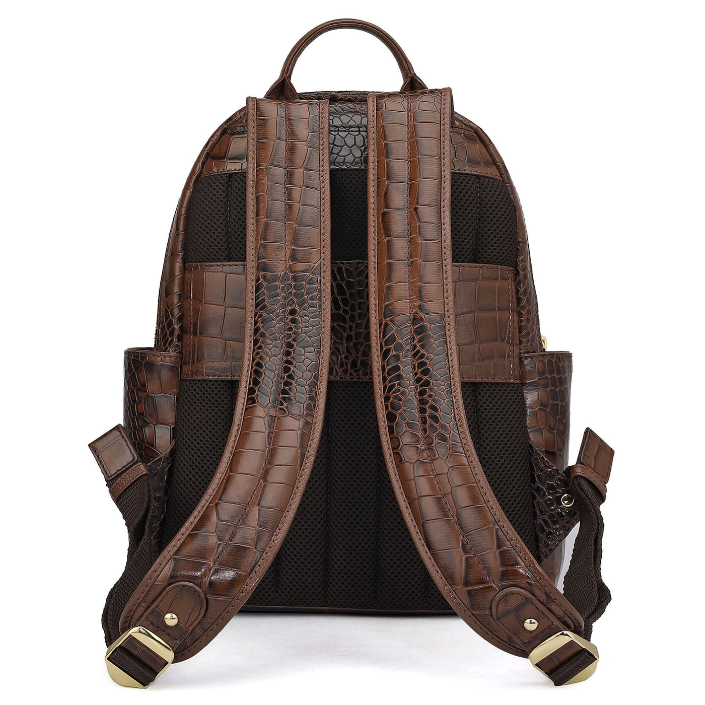 Croco Leather Backpack - Date
