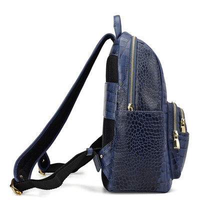Croco Leather Backpack - Stardust