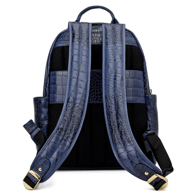 Croco Leather Backpack - Stardust