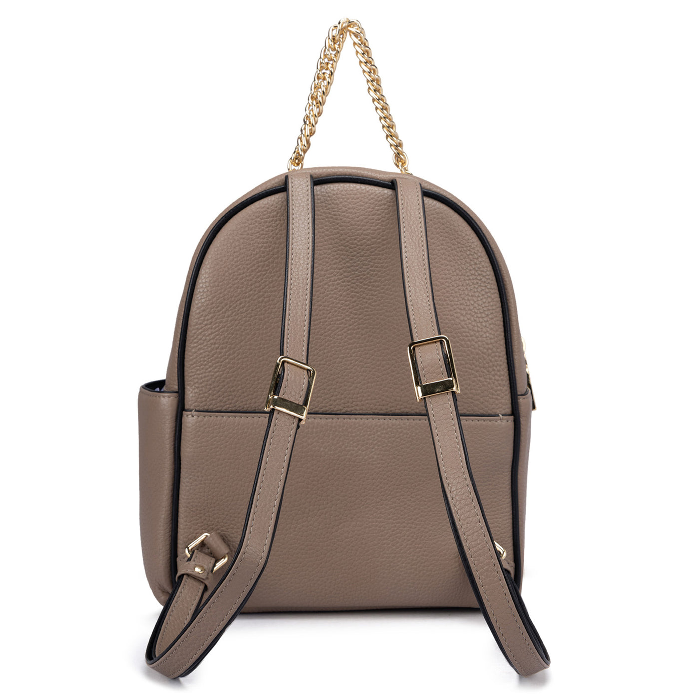 Wax Leather Backpack - Taupe