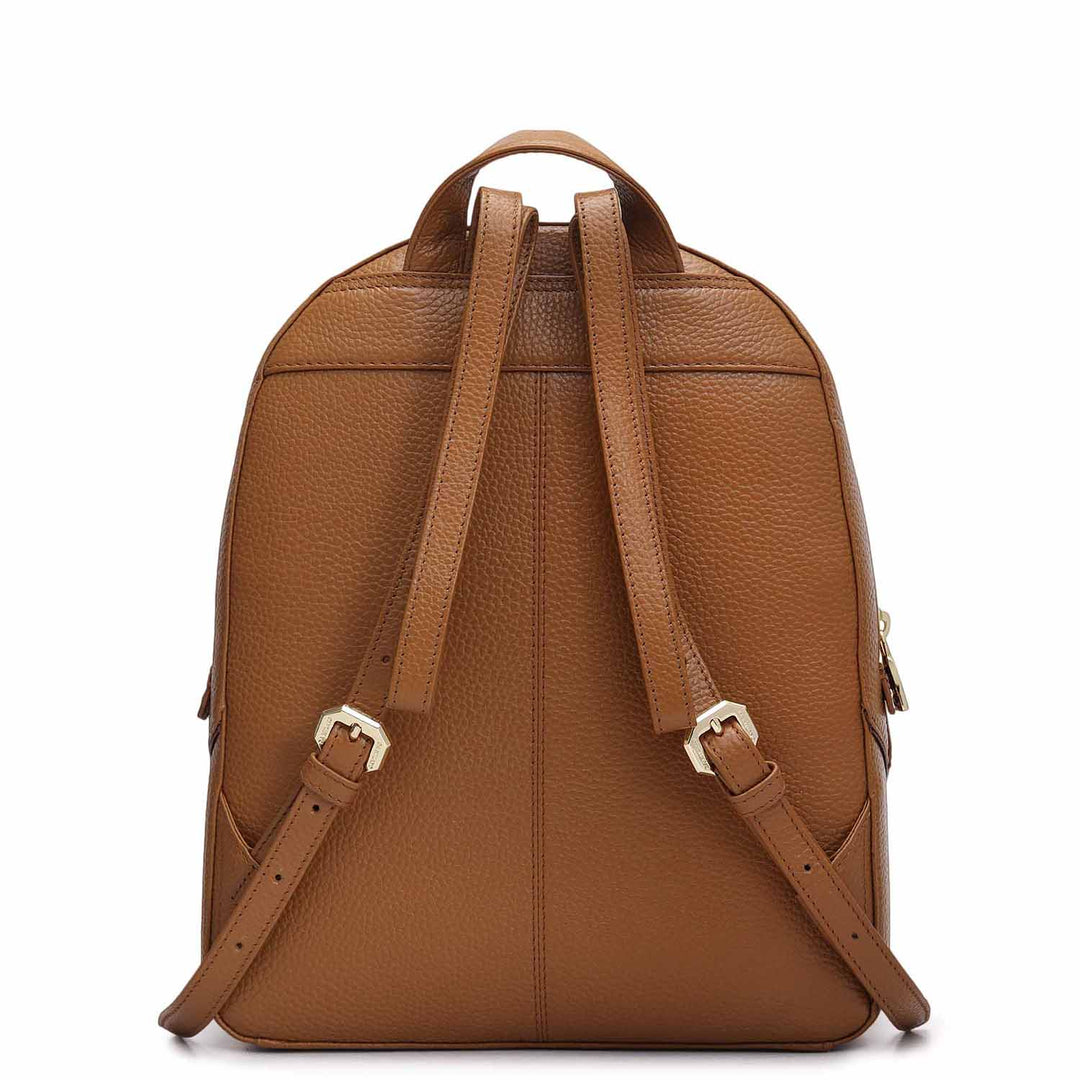 Wax Leather Backpack - Caramel
