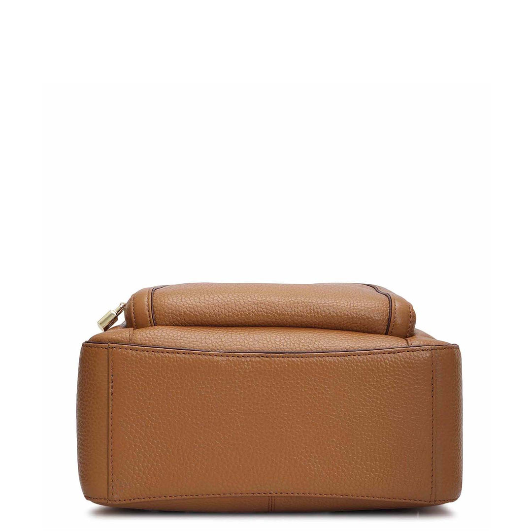 Wax Leather Backpack - Caramel