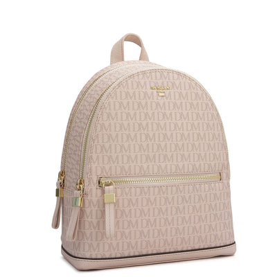Monogram Franzy Leather Backpack - Blush