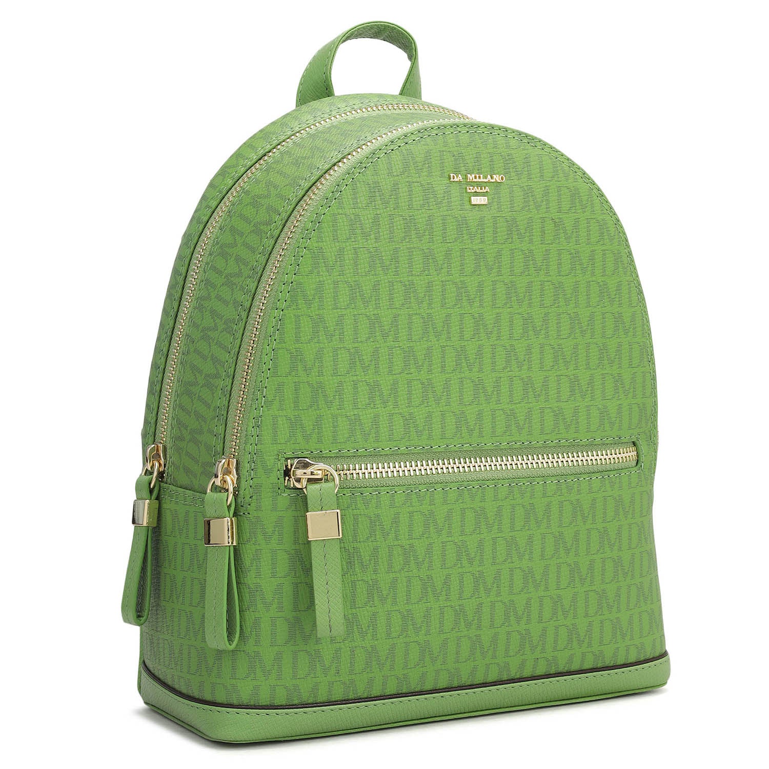 Monogram Franzy Leather Backpack - Kiwi – Da Milano
