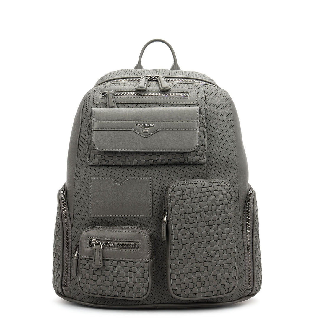 Punch Mat Leather Backpack