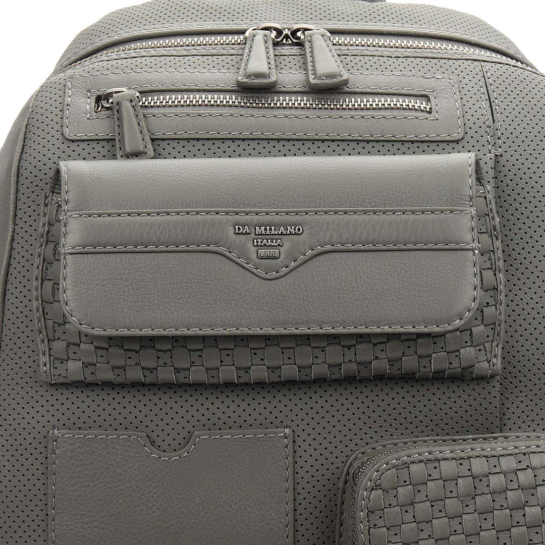 Punch Mat Leather Backpack