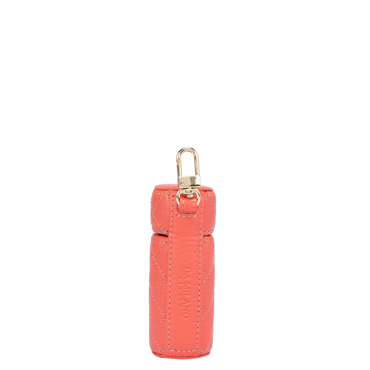 Quilting Leather Lipstick Case - Corallo