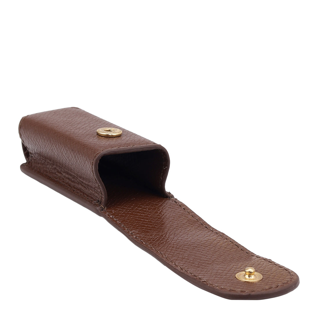Franzy Leather Lipstick Case - Date