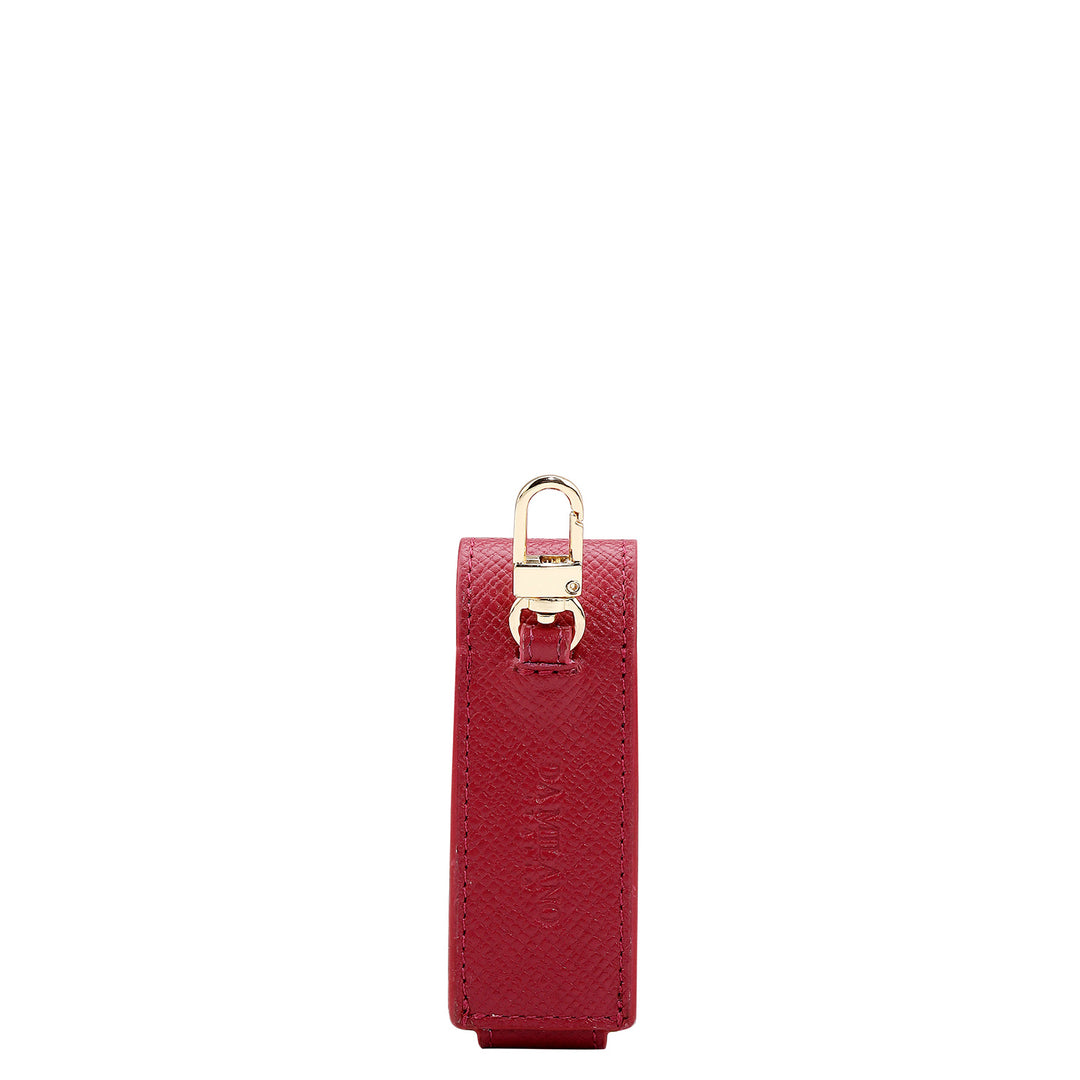 Franzy Leather Lipstick Case - Plumberry
