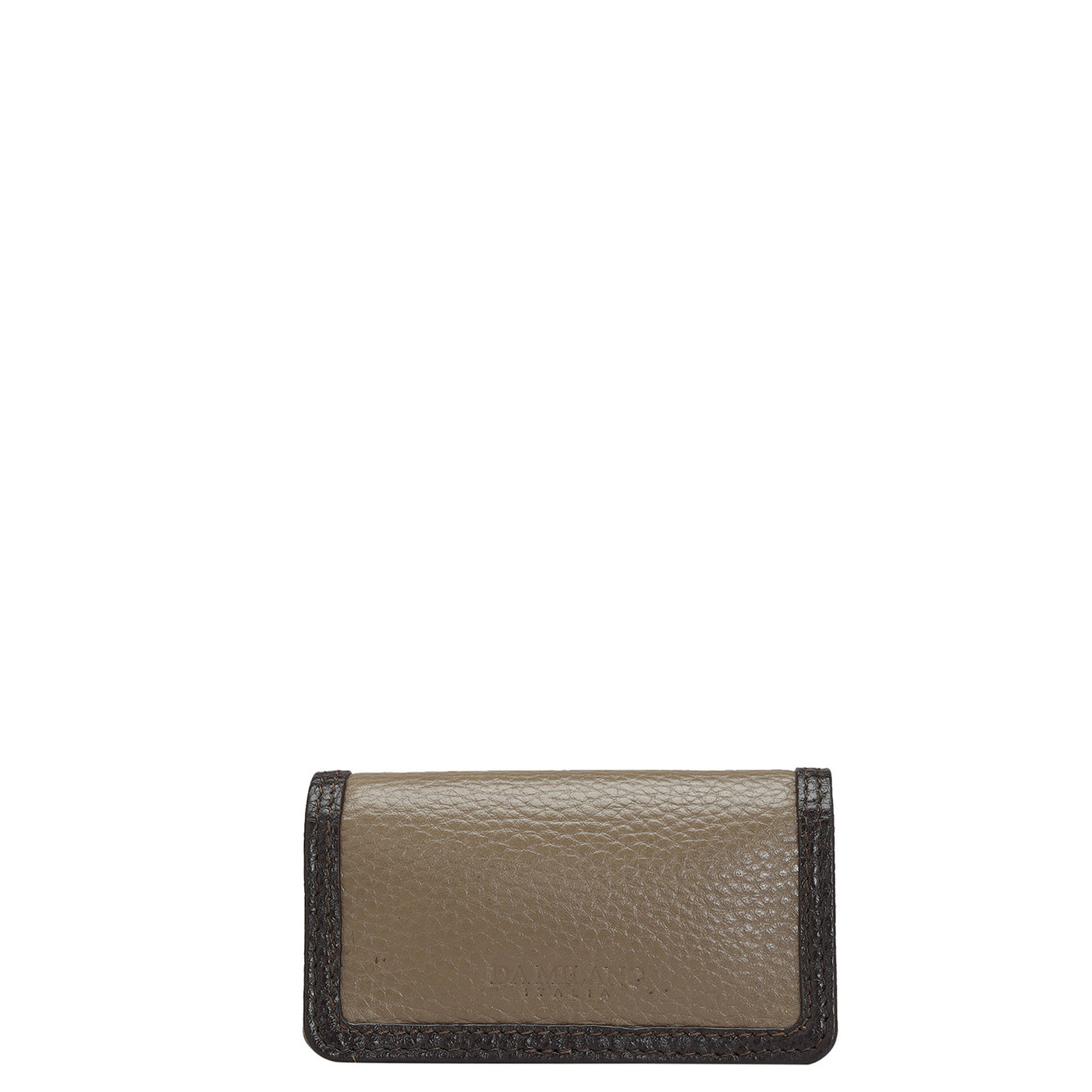 Wax Leather Lipstick Case - Taupe