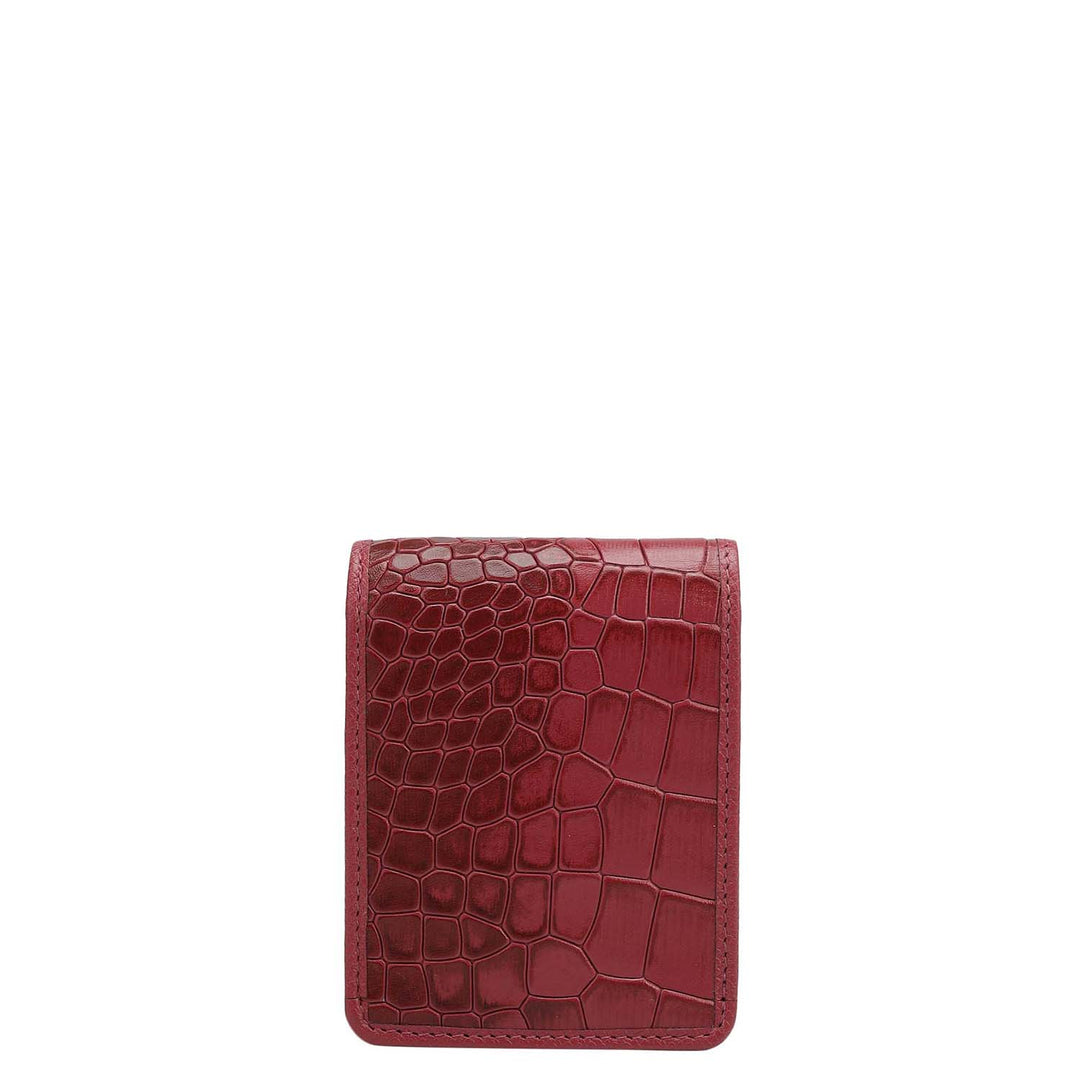 Croco Leather Lipstick Case - Plumberry