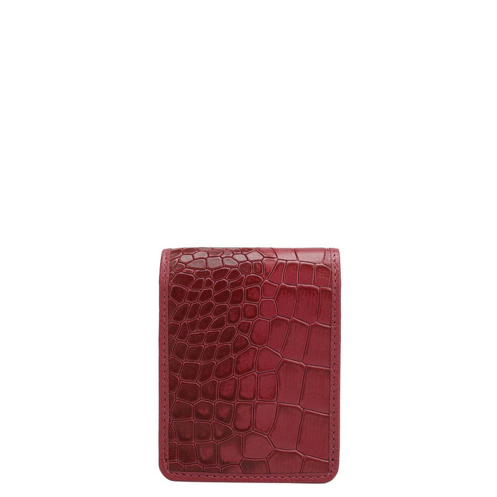 Croco Leather Lipstick Case - Plumberry