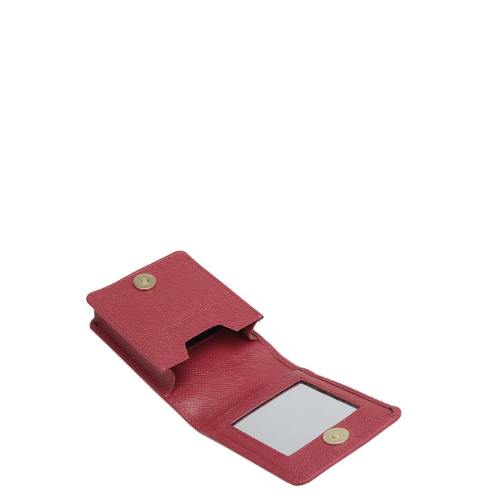 Croco Leather Lipstick Case - Plumberry