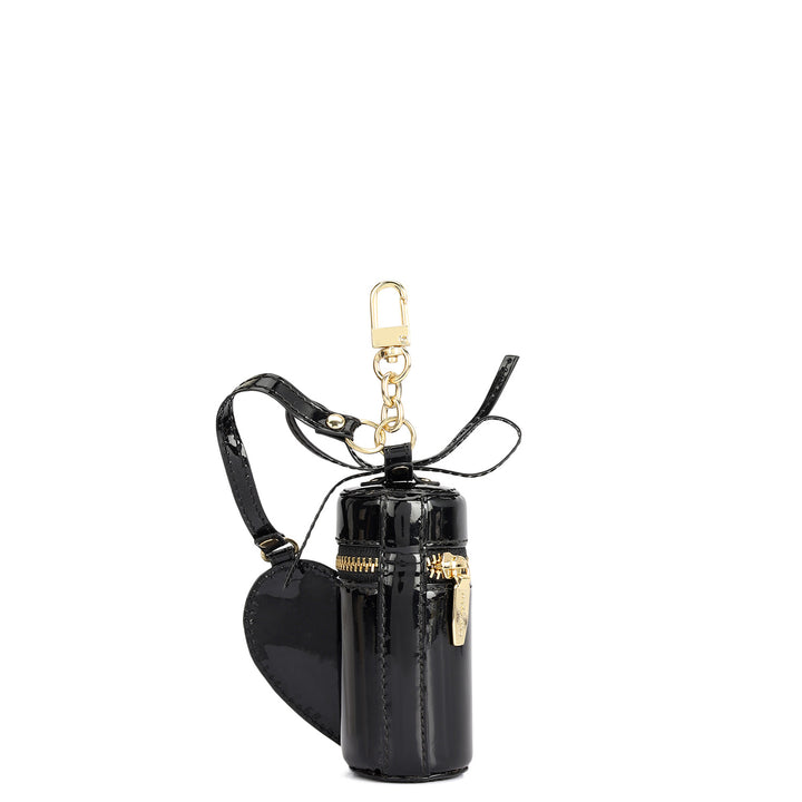 Patent Leather Lipstick Case - Black