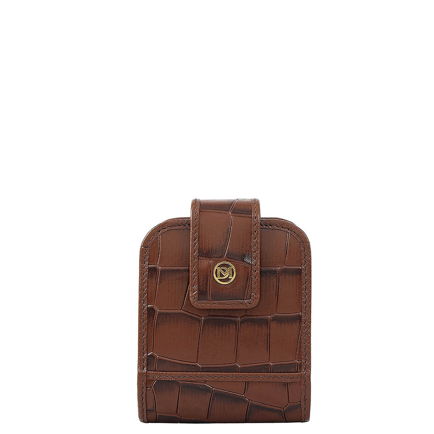 Croco Leather Lipstick Case - Date