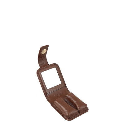 Croco Leather Lipstick Case - Date