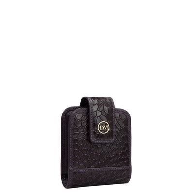 Croco Leather Lipstick Case - Grapevine