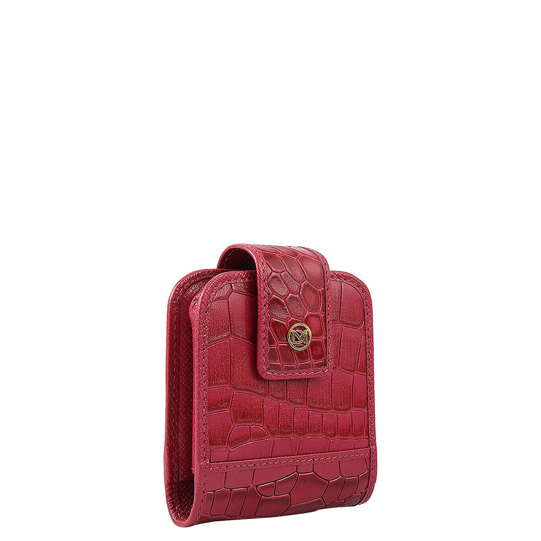 Croco Leather Lipstick Case - Plumberry