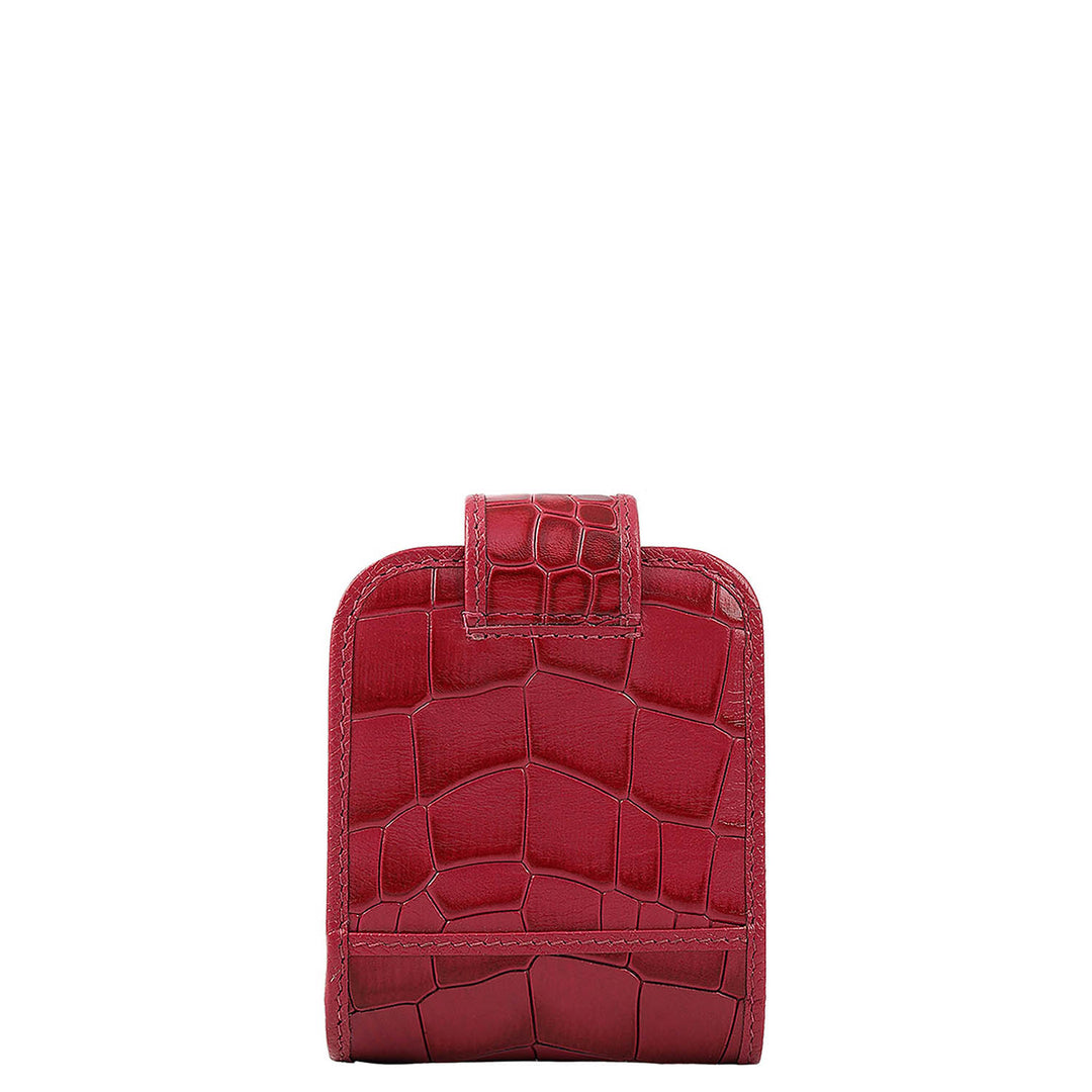 Croco Leather Lipstick Case - Plumberry