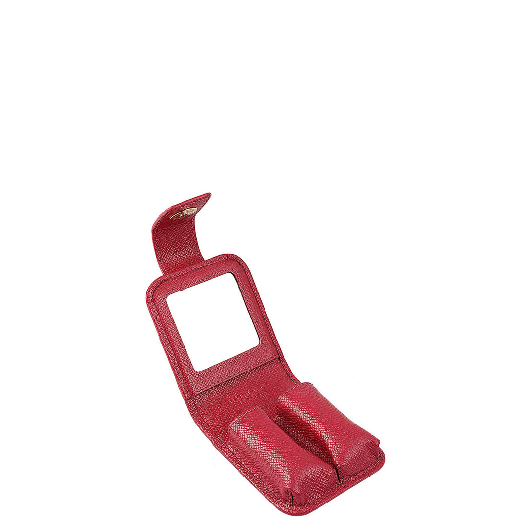 Croco Leather Lipstick Case - Plumberry