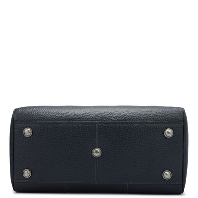 Bub Leather Luggage - Navy