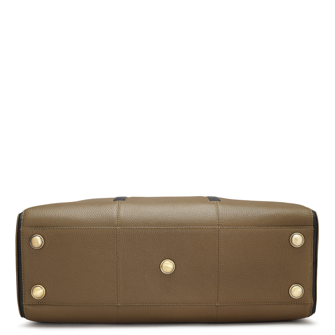 Wax Leather Luggage - Moss