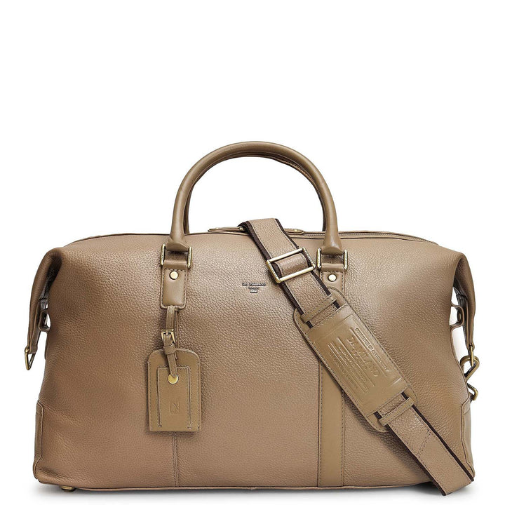 Wax Leather Luggage - Greyish Taupe
