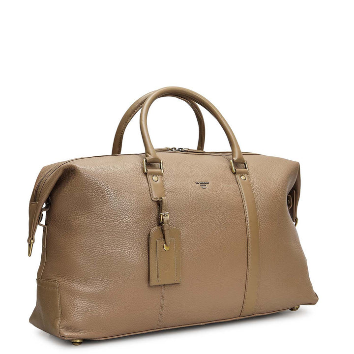 Wax Leather Luggage - Greyish Taupe