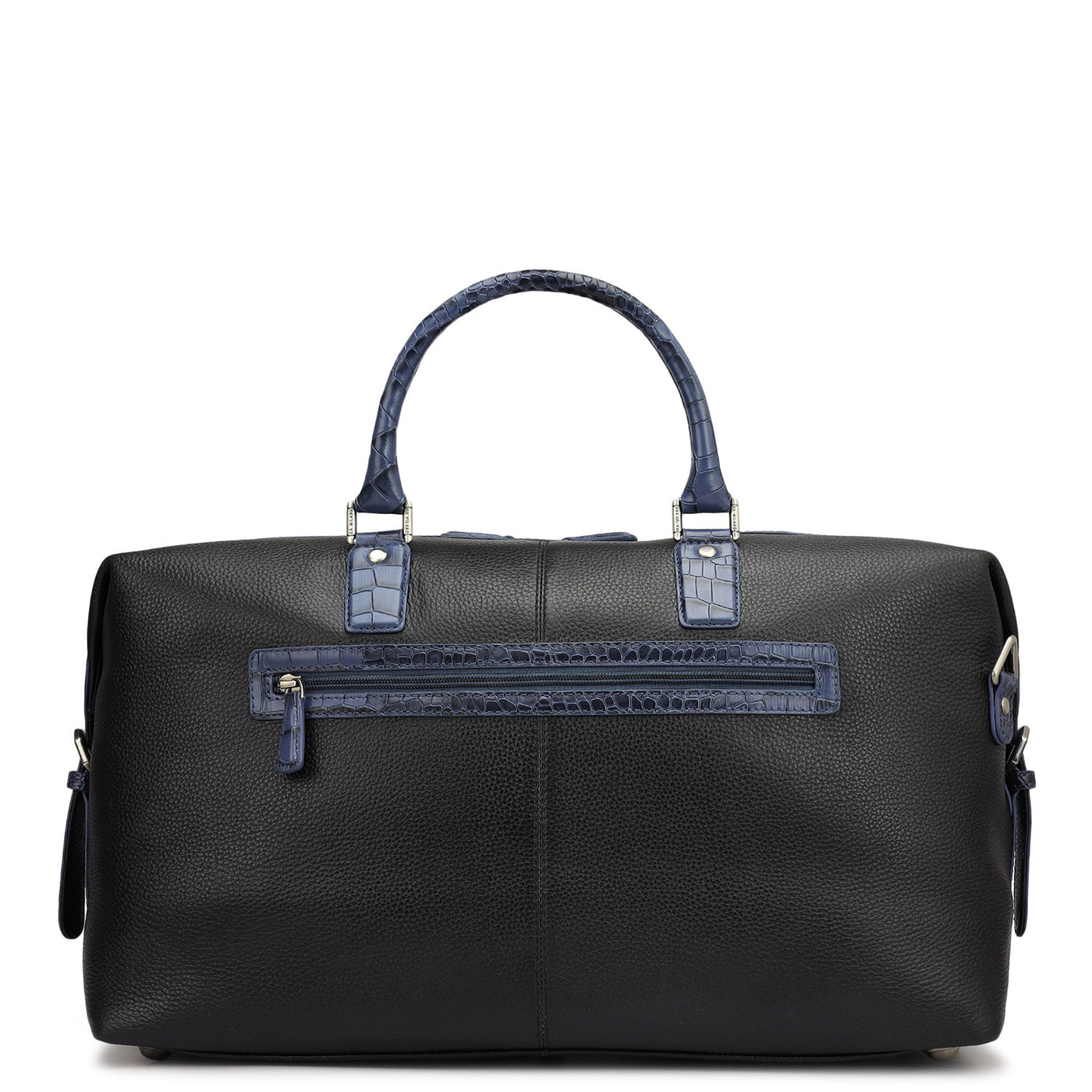 Wax Croco Leather Luggage - Black