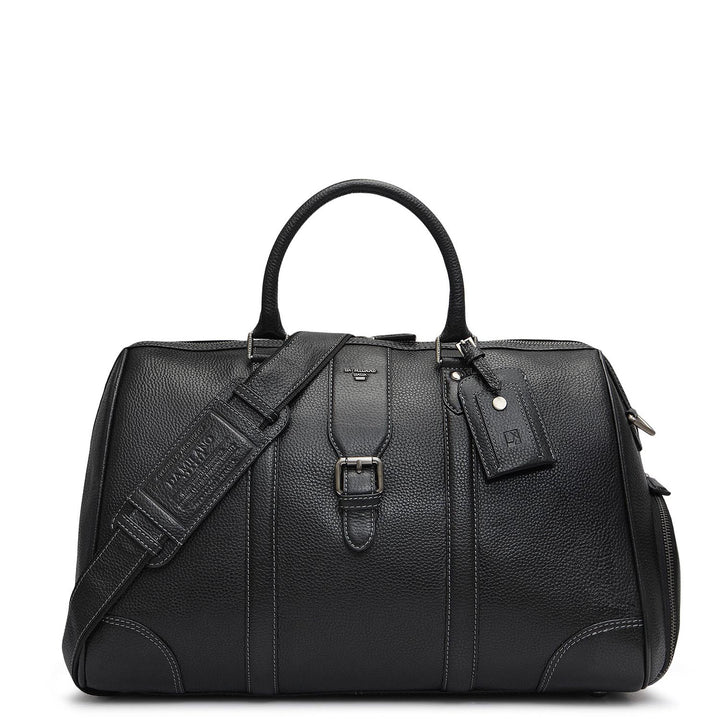 Wax Leather Luggage - Black