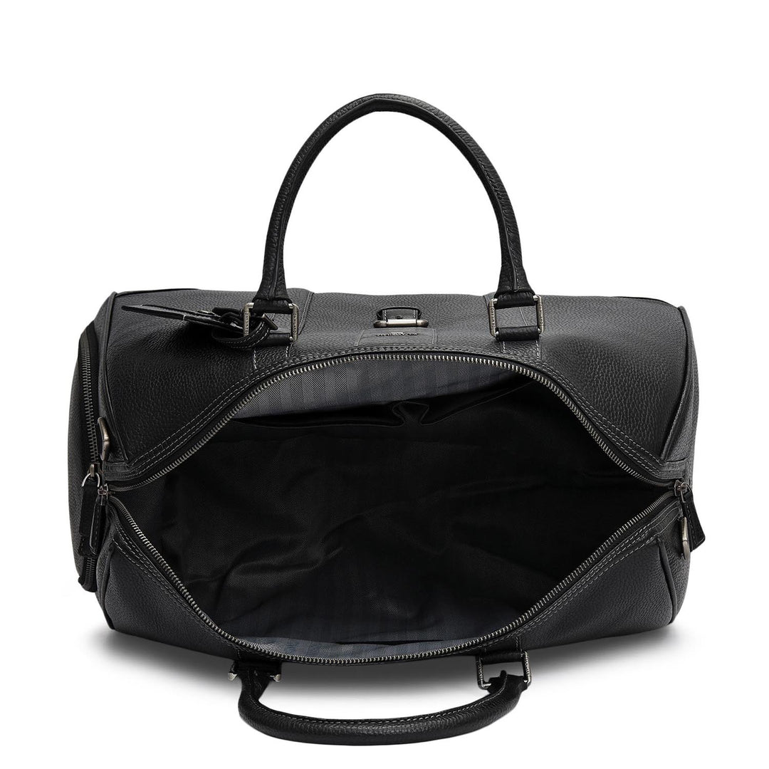 Wax Leather Luggage - Black