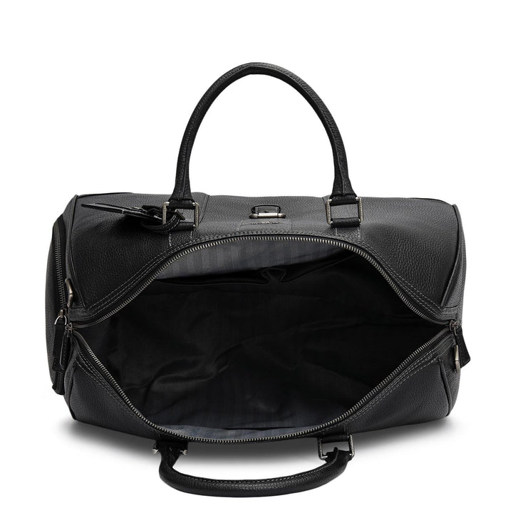 Wax Leather Luggage - Black