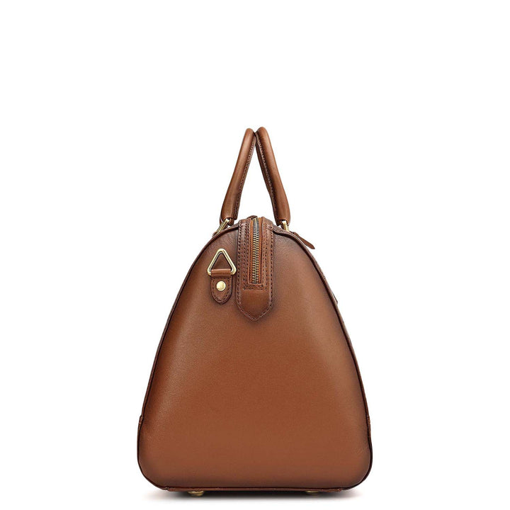 Signato Leather Luggage - Cognac
